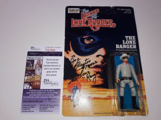 Rare Signed Clayton Moore As The Lone Rangers Gabriel Action Figure Jsa