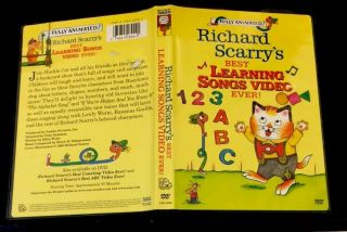 Richard Scarry’s Best Learning Songs Video Ever Dvd Rare