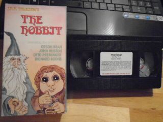 Rare Oop Mntex Pressing The Hobbit Vhs Film 1977 Cartoon Rankin Bass Jrr Tolkien