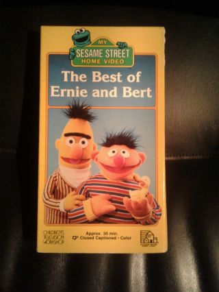 My Sesame Street The Best Of Ernie And Bert Vhs 1988 Collector Vintage Rare