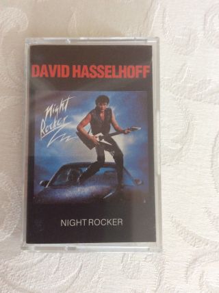 David Hasselhoff Night Rocker Cassette1984 Rare - Knight Rider Baywatch