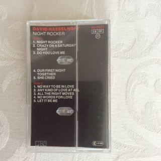 David Hasselhoff Night Rocker Cassette1984 Rare - Knight Rider Baywatch 2