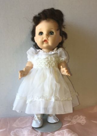 Vintage Arranbee R&b Littlest Angle Doll 11” Brunette Walker