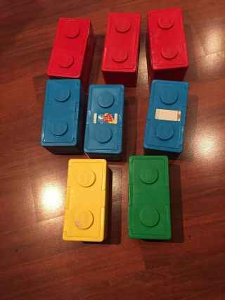 Lego Baby Wipes Box Red Blue Green Yellow Chubbs Vintage Containers