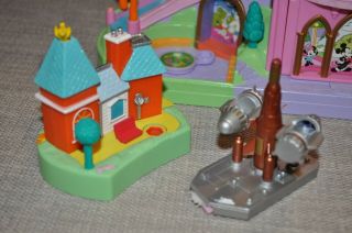 Rare VTG Polly Pocket Disney Magic Kingdom Train Castle Bluebird & 5 figures 3