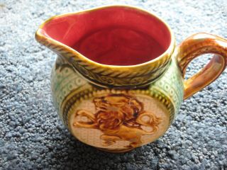 Majolica - Pitcher - 4 1/4 " Tall - 753 - Frie Onnaing - Made In France