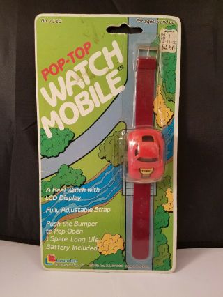 Vintage Rare 1987 Pop Top Watch Mobile Lanard Toys Mip