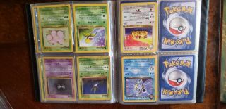 Rare Vtg 1st Generation 1999 Pokemon Trading Card Game Album With Cards