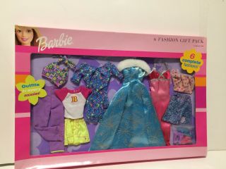 Barbie 6 Fashion Gift Pack 1 Every Occasion Set 2000 3,  Very Good 68073