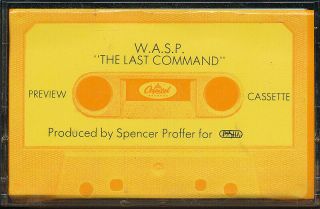 W.  A.  S.  P.  The Last Command Rare Promo Advance Cassette 
