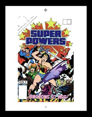 Jack Kirby Powers 3 Rare Production Art Cover
