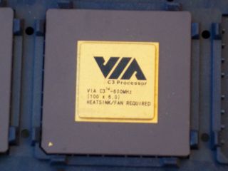 Via C - 3 600 Mhz Socket 370 Cpu@fully & Working@pga 370@collectable@rare