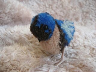 Rare 1968/77 German Steiff Woolen Blue Bird
