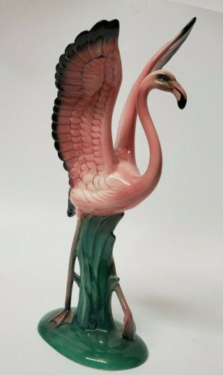 Vintage Rare Will George Pink Flamingo Figurine Signed 10 1/4 "