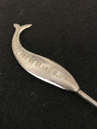 Antique Figural Embroidery Needle Whale Art Co St.  Louis MO 2
