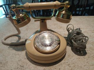 Antique Rare Western Electric M351068 Gold Color Rotary Phone