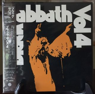 Black Sabbath - Vol 4,  Japan Mini Lp Cd W/obi,  Poce - 1100 Oop Very Rare Pristine