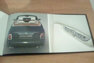 Rolls Royce Phantom Special Commission Hardback Brochure Very Rare