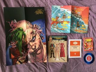 Jamie Hewlett Tank Girl Rare Collectable Poster Mag With Extra Prints