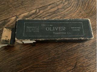 The Oliver Typewriter Co.  Antique Typewriter Cleaning Kit Antique 1920’s.