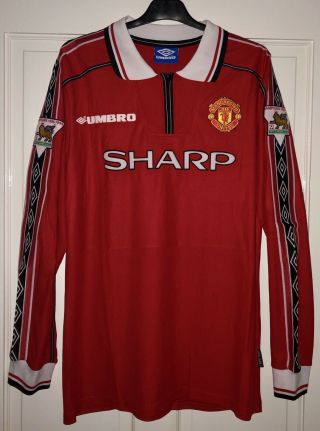 Manchester United Football Shirt Xl 11 Giggs L/s 1999 Bnwot Umbro Wales Rare