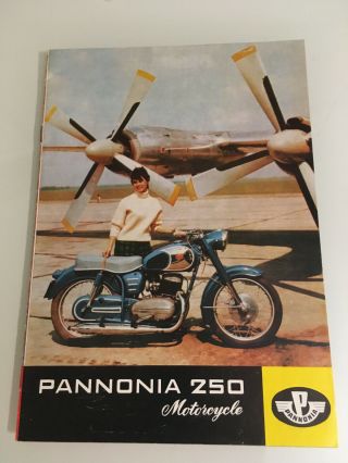 Rare Pannonia 250 Brochure Classic Barn Find Classic Old Motorcycle Early Parts