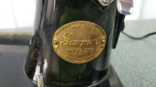 Antique Vintage Sewmor Model 303 Sewing Machine " Tip Top " Japan (runs) Parts