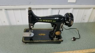 Antique Vintage SEWMOR Model 303 Sewing Machine 