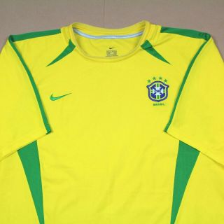 Brazil 2002 World Cup Home Shirt Rare (xl)