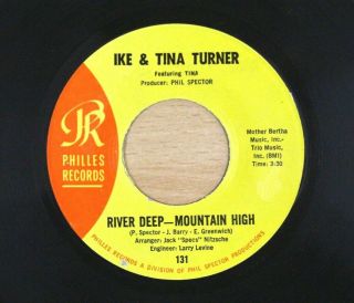 Ike & Tina Turner River Deep Mountain High 1966 7 " Rare Philles Single Vinyl Ex