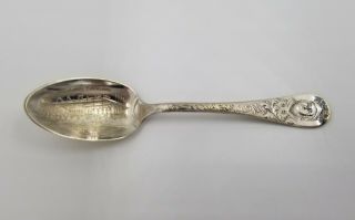 1893 Worlds Fair Chicago Illinois Silverplate Souvenir Demitasse Spoon Standard