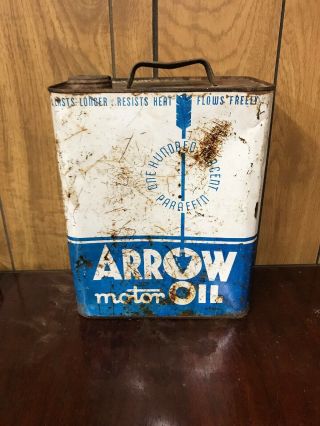 Arrow Two Gallon Oil Can Utah Oil Refining Company Utoco Salt Lake City Rare