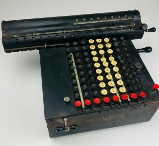 Rare Vintage Monroe Calculator Calculation Adding Machine York