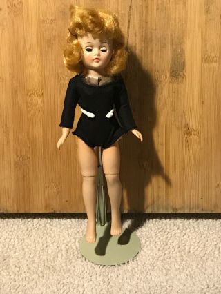 Vintage Vogue Jill Doll In Black Leotard - Made In 1958 - 1960