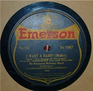 Rare 1919 78rpm Record: “i’m Forever Blowing Bubbles” & “i Want A Daddy”