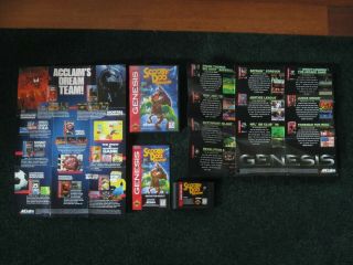 Scooby - Doo Mystery Sega Genesis Complete With Acclaim Posters Sunsoft 1995 Rare