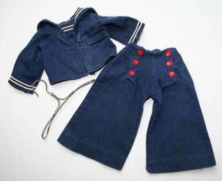 Vintage U S Navy Sailor Uniform Military Costume For 18 Inch Doll Clothes Only