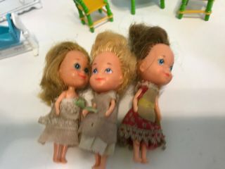 Vintage 1980 Mattel The Littles Dollhouse Furniture Dolls Accessories 2