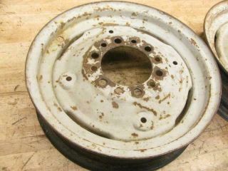 Antique Vintage 1952 Ford 8N Tractor Parts Front Rims 16 