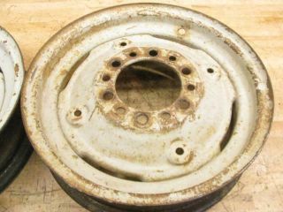 Antique Vintage 1952 Ford 8N Tractor Parts Front Rims 16 