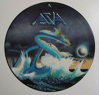 Asia S/t 1982 Lp Vinyl Picture Disc Rare Uk First Album Yes Roger Dean