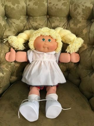 25th Anniversary Cabbage Patch Doll Blonde Hair Vintage Signed