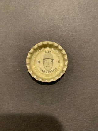 1967 - 68 John Edwards Cincinnati Reds Coca Cola Rare Fresca Bottle Cap Nm