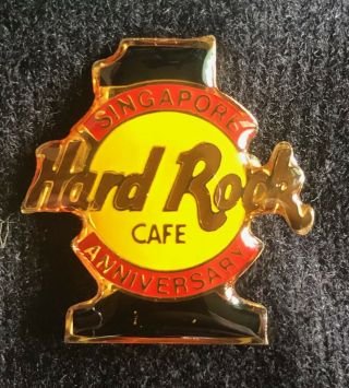 Hard Rock Cafe Singapore 1st Anniversary Pin (rare)