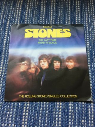 The Rolling Stones Made In England " Paint It Black " Rare 45 Vinyl Record