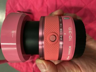 RARE Pink limited editon NIKON J1 10.  1 MP Camera with 10 - 30 and 30 - 110 Lens 3