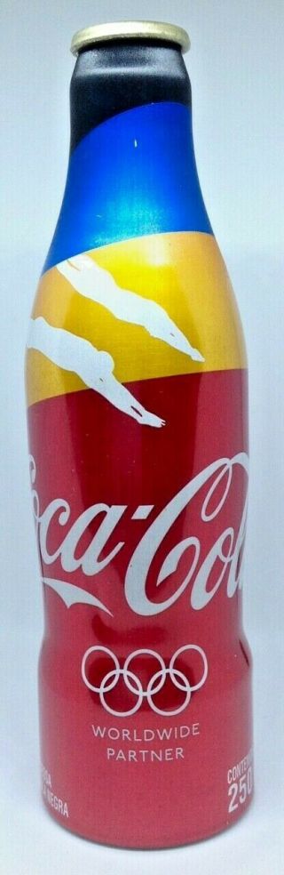 S Coca - Cola London 2012 (very Rare) Aluminum Bottle From Venezuela (swimming)