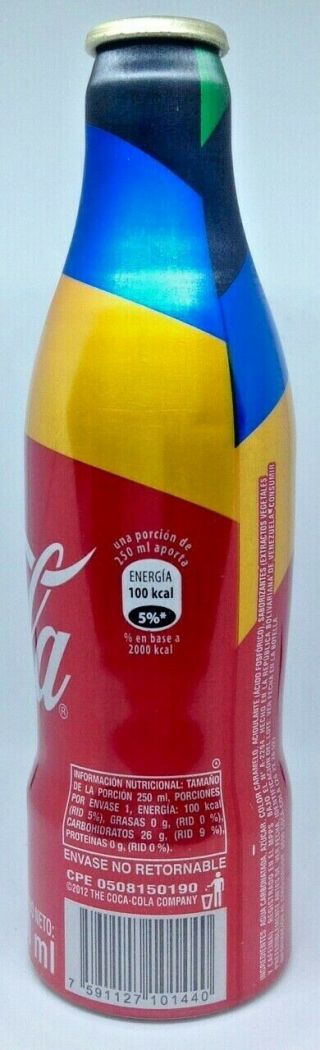 S Coca - Cola London 2012 (VERY RARE) Aluminum Bottle From Venezuela (Swimming) 2