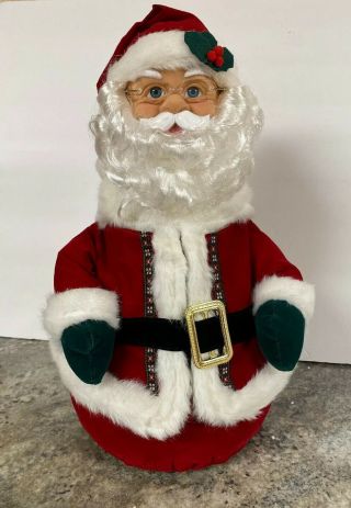 Rare 17” Belly Santa Claus Animated Night Before Christmas Storytelling Lighted 2