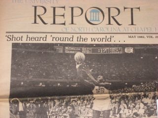 1982 Michael Jordan North Carolina Tar Heels NATIONAL CHAMPION Newspaper RARE 2